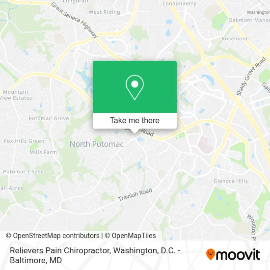 Relievers Pain Chiropractor map