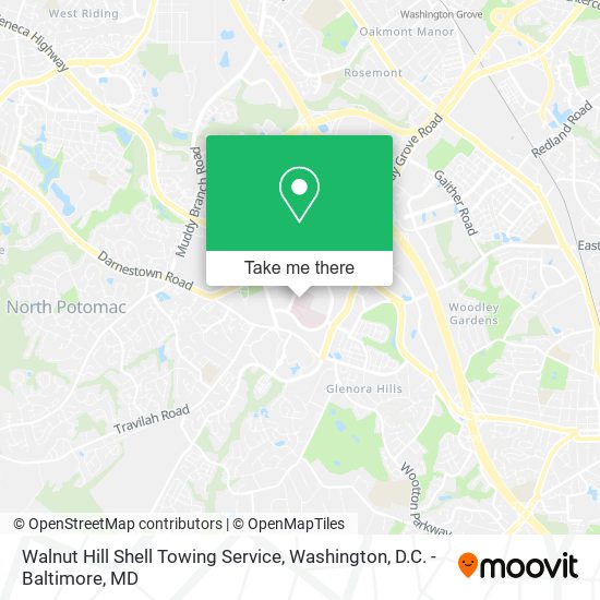 Walnut Hill Shell Towing Service map