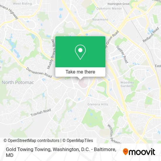 Gold Towing Towing map