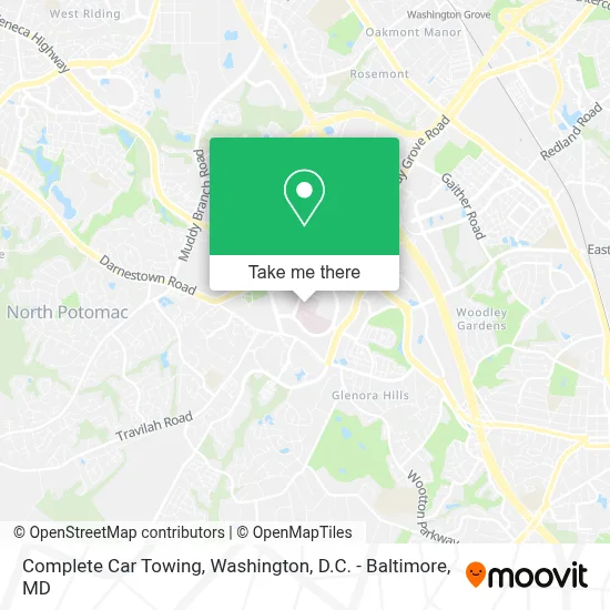 Complete Car Towing map