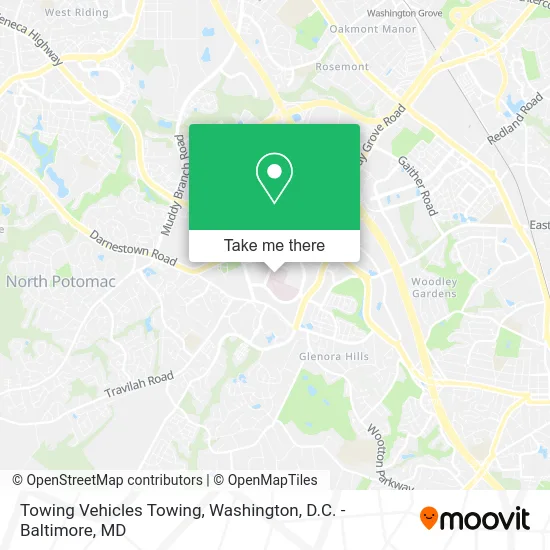 Towing Vehicles Towing map