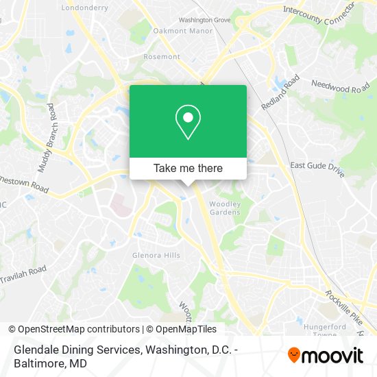 Glendale Dining Services map