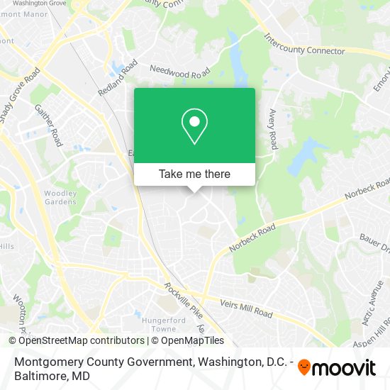 Mapa de Montgomery County Government