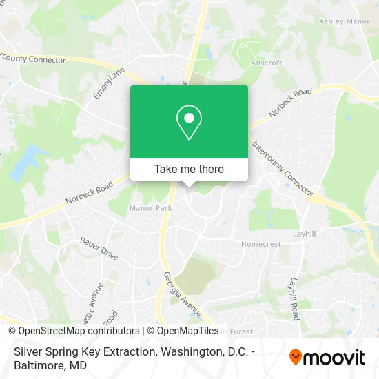 Silver Spring Key Extraction map