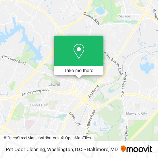 Pet Odor Cleaning map