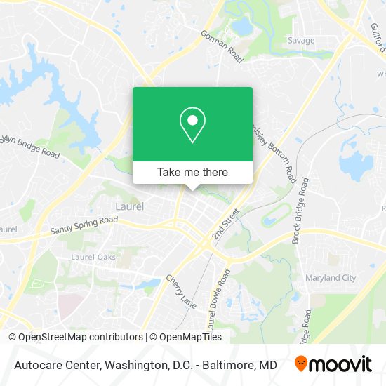 Mapa de Autocare Center