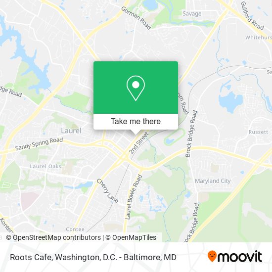 Roots Cafe map