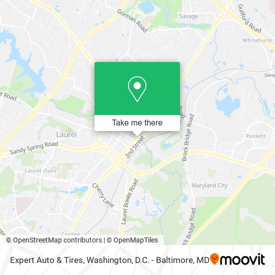 Mapa de Expert Auto & Tires