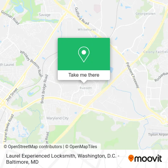 Laurel Experienced Locksmith map