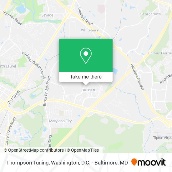 Thompson Tuning map