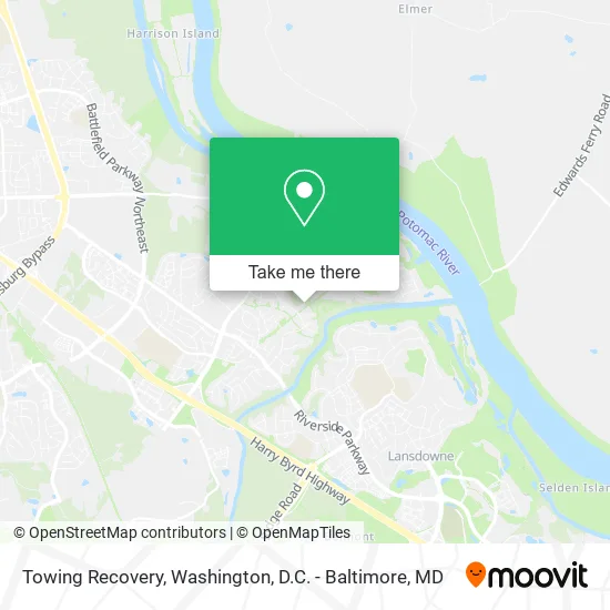Towing Recovery map