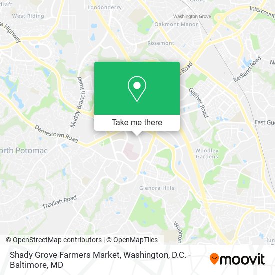 Shady Grove Farmers Market map