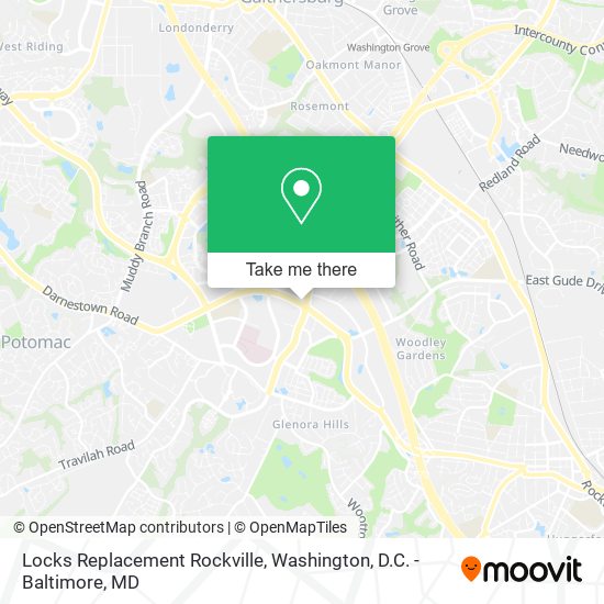 Mapa de Locks Replacement Rockville