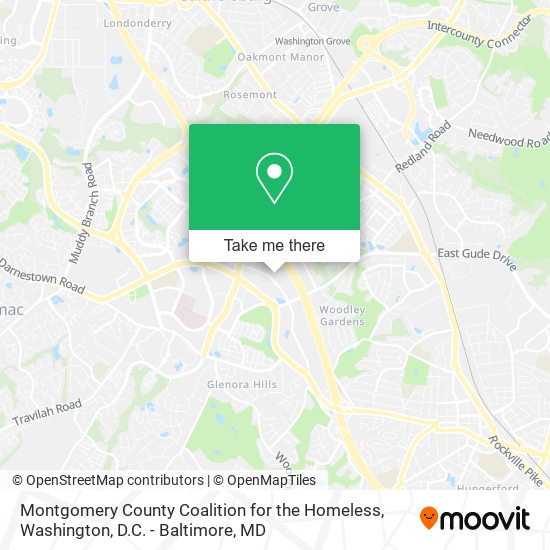 Montgomery County Coalition for the Homeless map