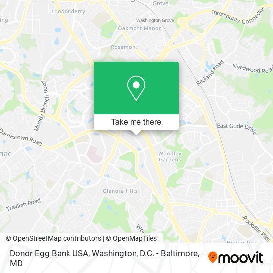 Mapa de Donor Egg Bank USA