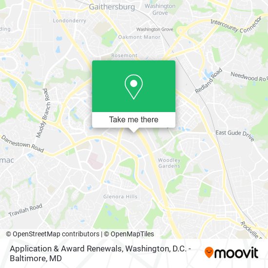 Application & Award Renewals map