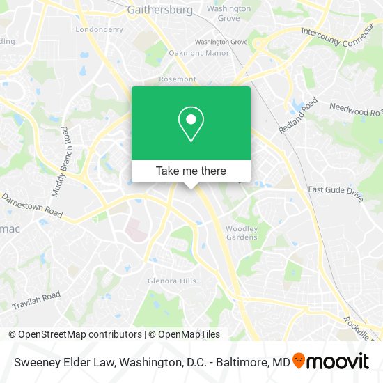 Sweeney Elder Law map