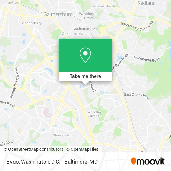 Mapa de EVgo
