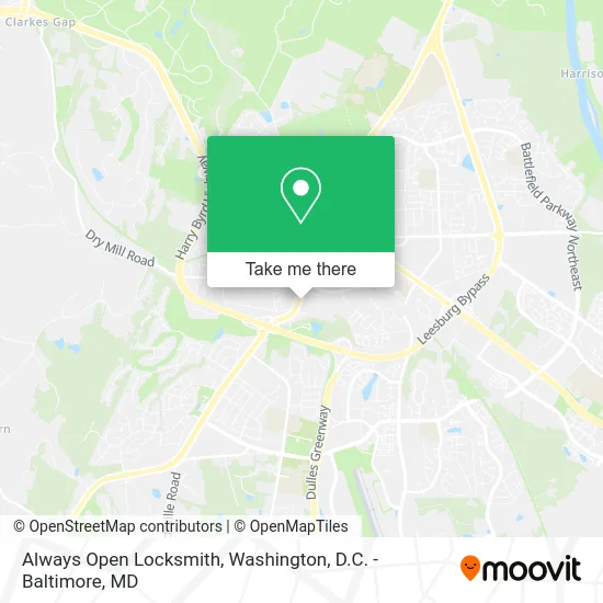 Always Open Locksmith map
