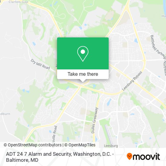 ADT 24 7 Alarm and Security map