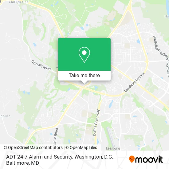 ADT 24 7 Alarm and Security map