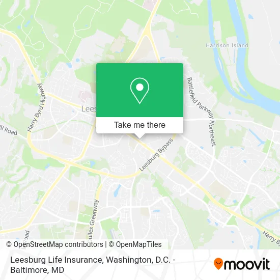 Leesburg Life Insurance map
