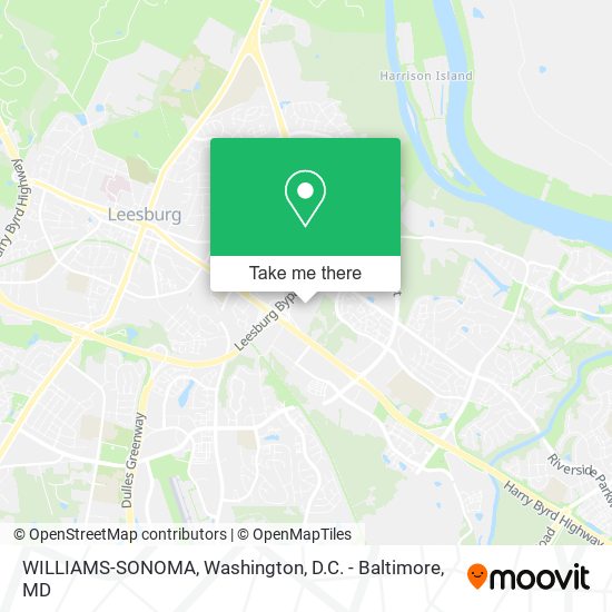 WILLIAMS-SONOMA map