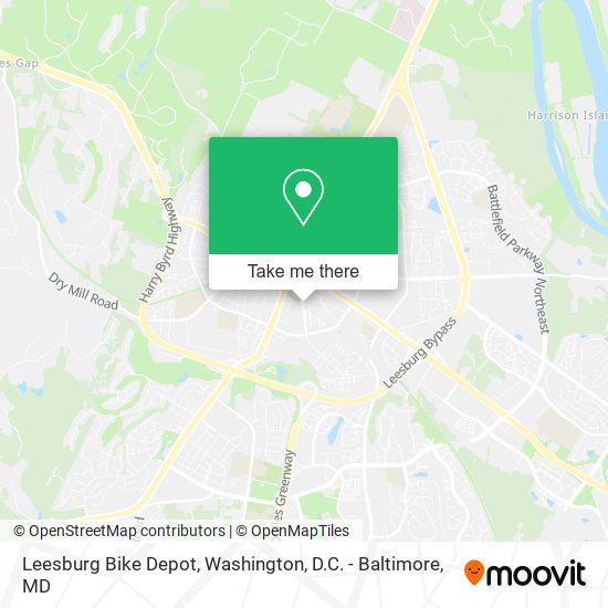 Leesburg Bike Depot map
