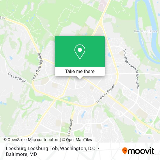 Mapa de Leesburg Leesburg Tob