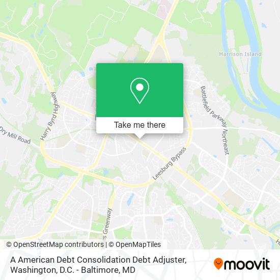 Mapa de A American Debt Consolidation Debt Adjuster
