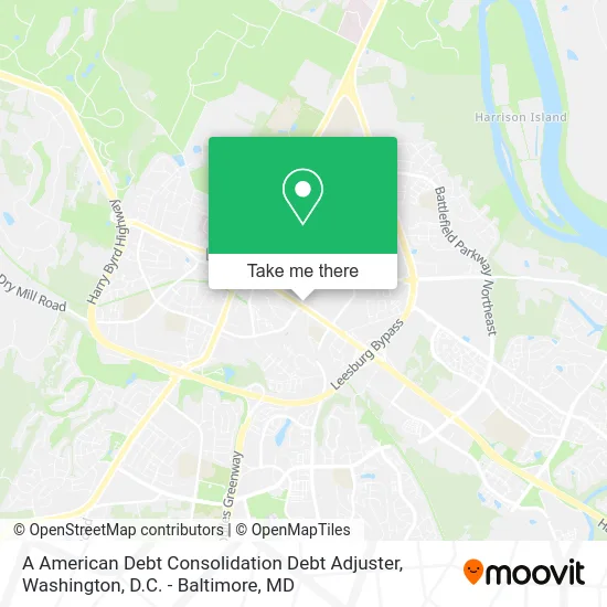 A American Debt Consolidation Debt Adjuster map