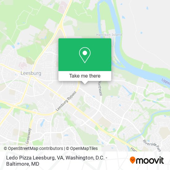 Ledo Pizza Leesburg, VA map