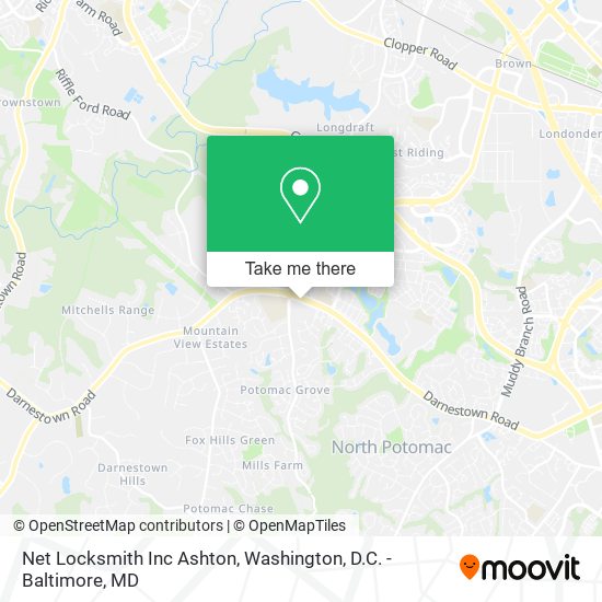 Net Locksmith Inc Ashton map