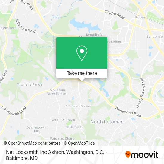 Net Locksmith Inc Ashton map