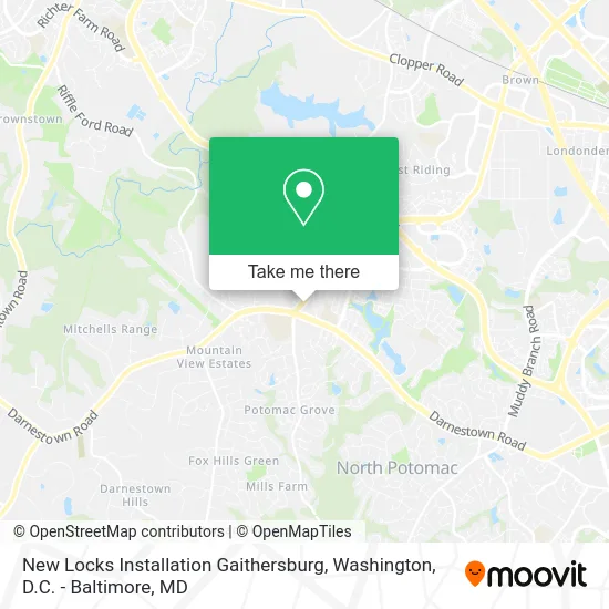 New Locks Installation Gaithersburg map