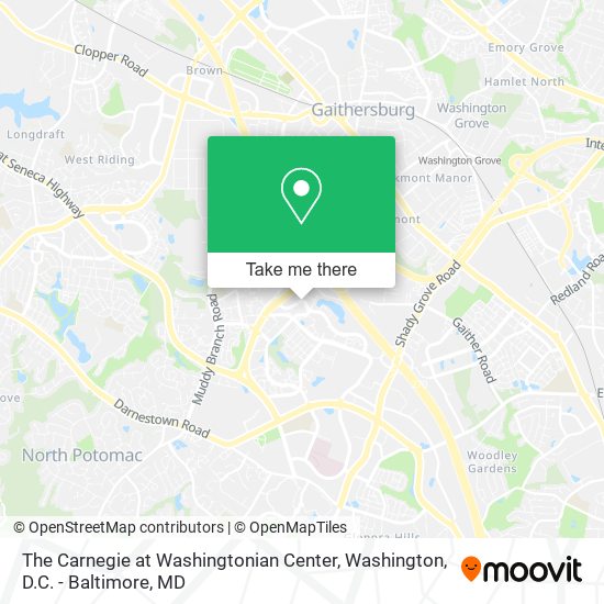 The Carnegie at Washingtonian Center map