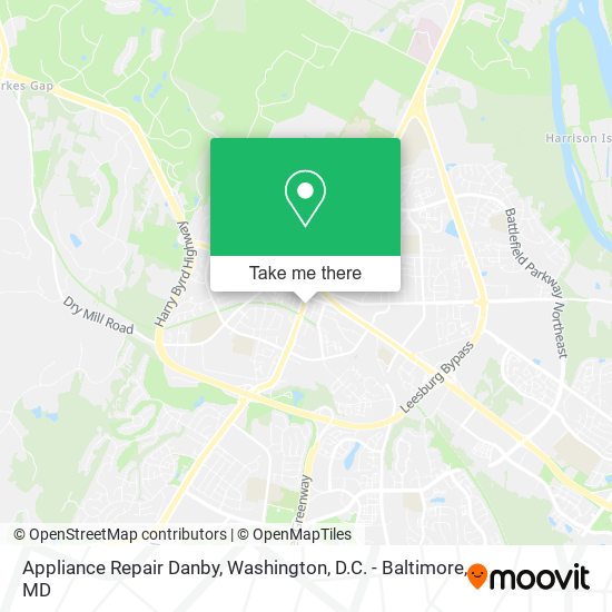 Mapa de Appliance Repair Danby