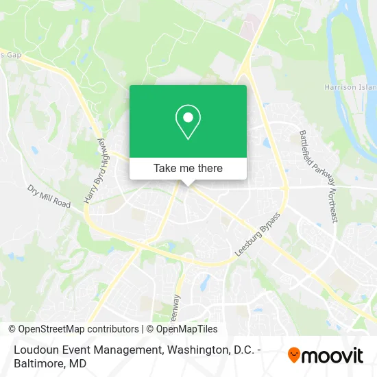 Loudoun Event Management map
