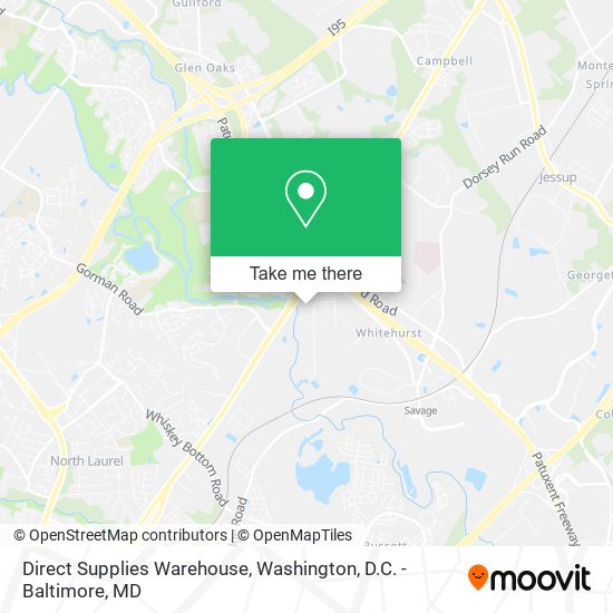 Mapa de Direct Supplies Warehouse