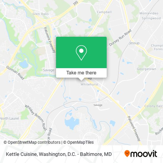 Kettle Cuisine map