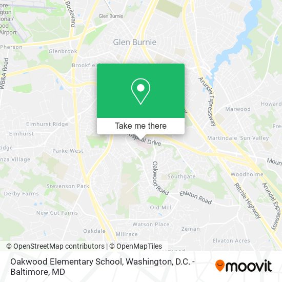 Mapa de Oakwood Elementary School