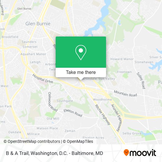 B & A Trail map