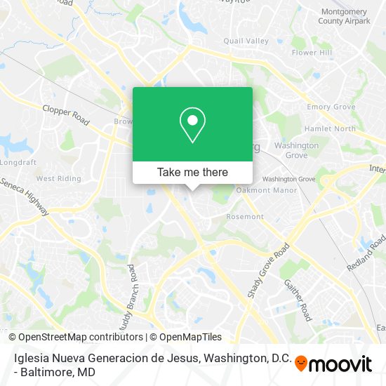 Mapa de Iglesia Nueva Generacion de Jesus
