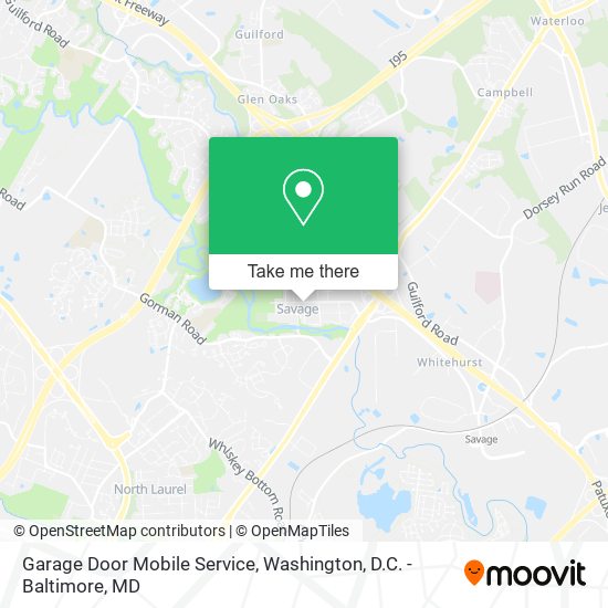Garage Door Mobile Service map