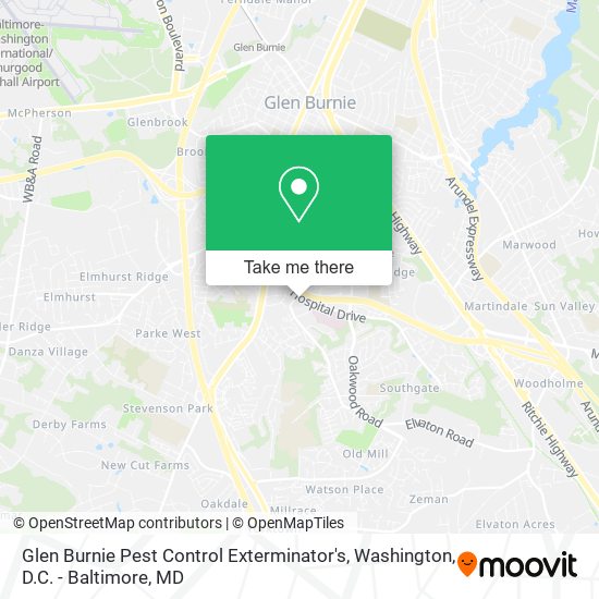 Mapa de Glen Burnie Pest Control Exterminator's