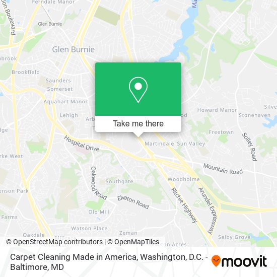 Carpet Cleaning Made in America map