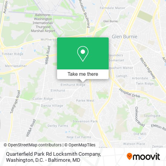 Quarterfield Park Rd Locksmith Company map