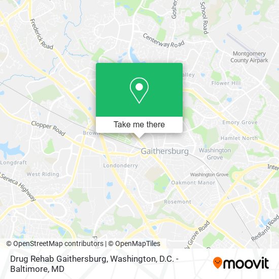 Drug Rehab Gaithersburg map