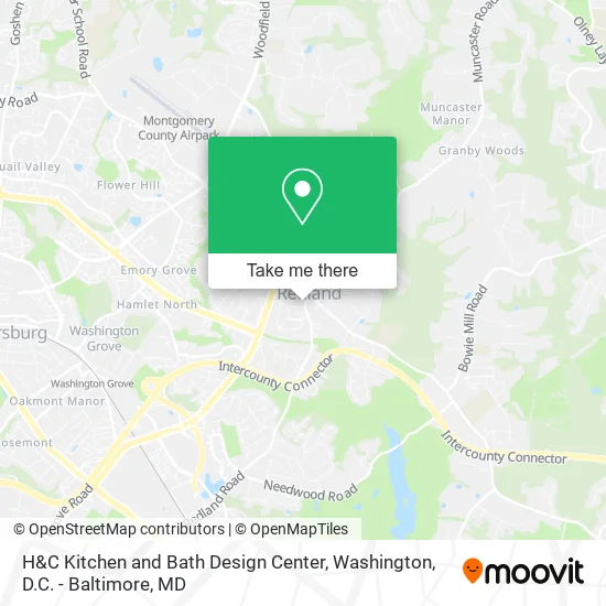 Mapa de H&C Kitchen and Bath Design Center