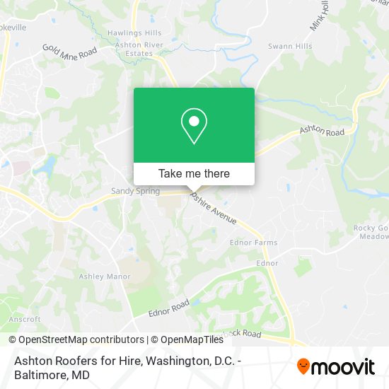 Mapa de Ashton Roofers for Hire